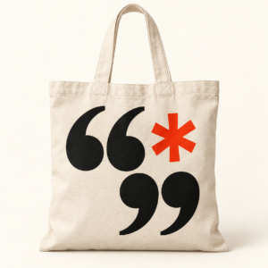 Tote bag tipográfica — Signos — diseño original de Librijos